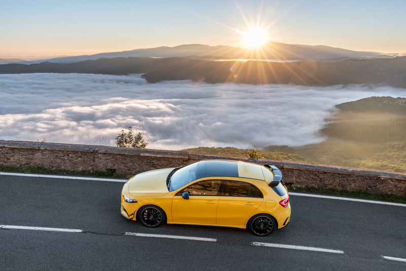 Illustration for article titled 2019 Mercedes-AMG A35: Benz's New Hot Hatch Has Toys for Your Next Track Day